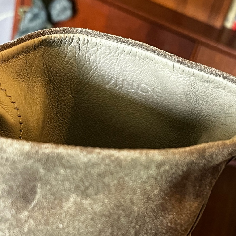 VINCE Casper Leather Knee High Pull-On Boots in Flint Gray Women’s Size 7.5 - Picture 10 of 15